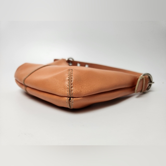 Nine West Y2K Small Peach Shoulder Bag Purse Buckle Straps For Women 2000s Style - Picture 4 of 8